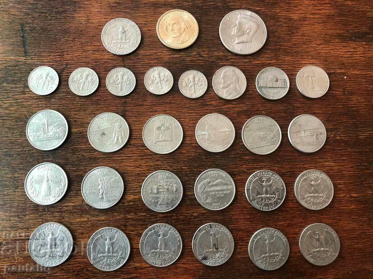 LOT OF COINS USA 29 NUMBERS - 5 LOT OF COINS USA 29 NUMBERS - 5
