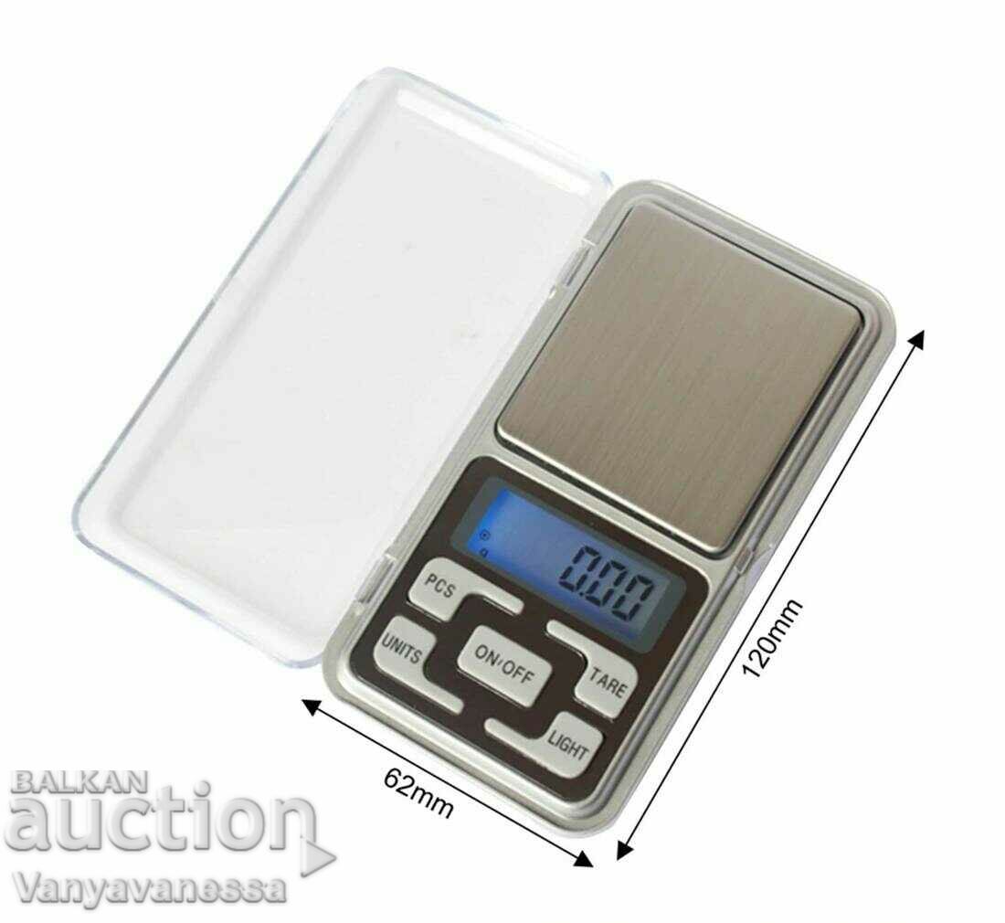 Jewelry scale, electronic, LCD display, luminous, 200g with price 25.90 BGN | € 13.24 Jewelry scale, electronic, LCD display, luminous, 200g with price 25.90 BGN | € 13.24