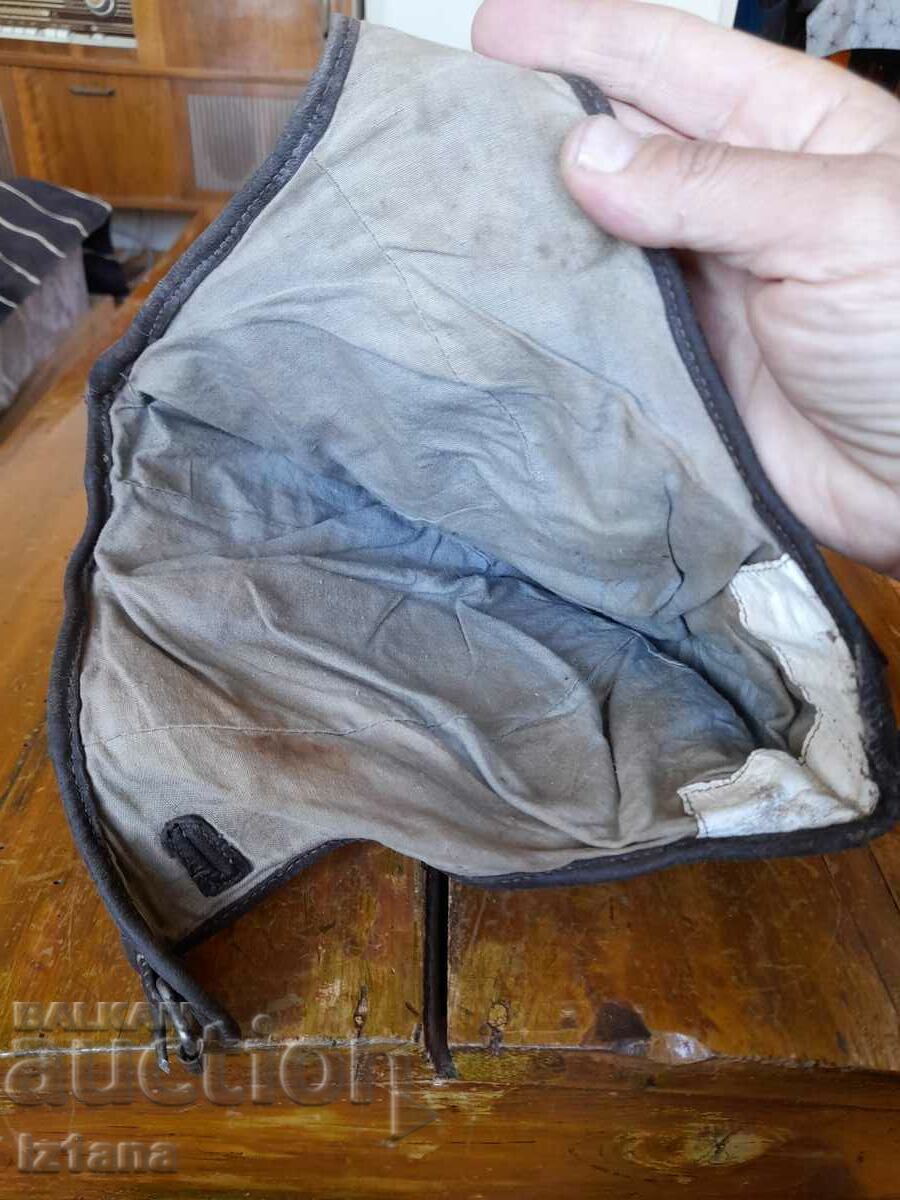 Old biker leather helmet - 5 Old biker leather helmet - 5