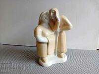 RARE PORCELAIN STATUETTE, FIGURE - I CAN'T HEAR I CAN'T SEE