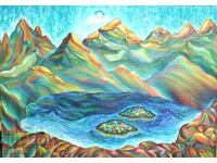 Πίνακας "Λίμνη Ρίλα" του Πέταρ Πόποφ.