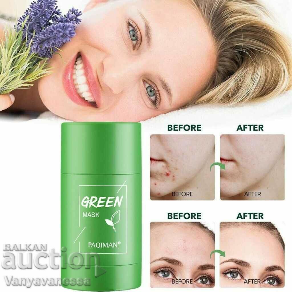 Face cleansing mask with green tea in the form of a stick with price 11.90 BGN | € 6.08 Face cleansing mask with green tea in the form of a stick with price 11.90 BGN | € 6.08