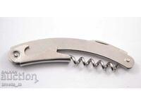 Corkscrew with opener and knife