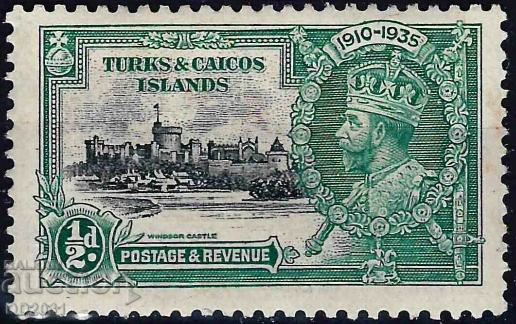 Търкс и Кайкос острови 1935 - Джордж 5 MNH