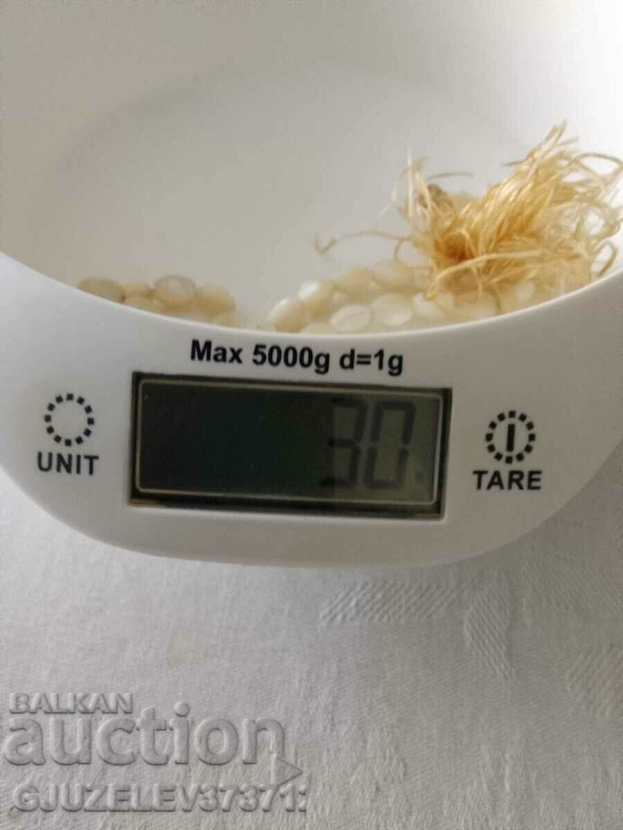 Authentic Old Mother of Pearl Rosary - 7