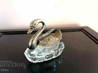 Great Gilded Swan Figurine