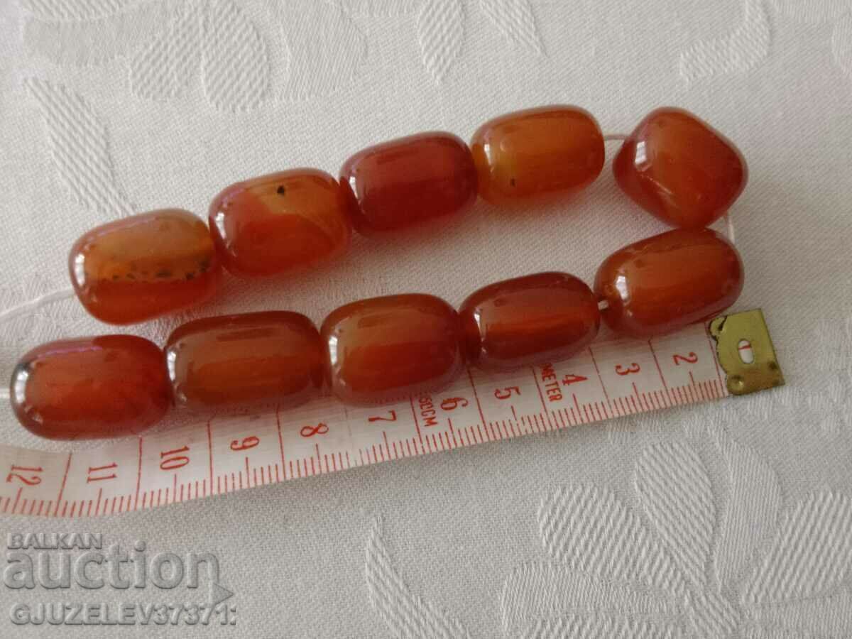 Броеница от етествен карнеол 77 грам - 5 Броеница от етествен карнеол 77 грам - 5