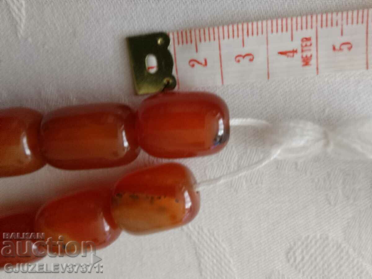 Броеница от етествен карнеол 77 грам - 6 Броеница от етествен карнеол 77 грам - 6