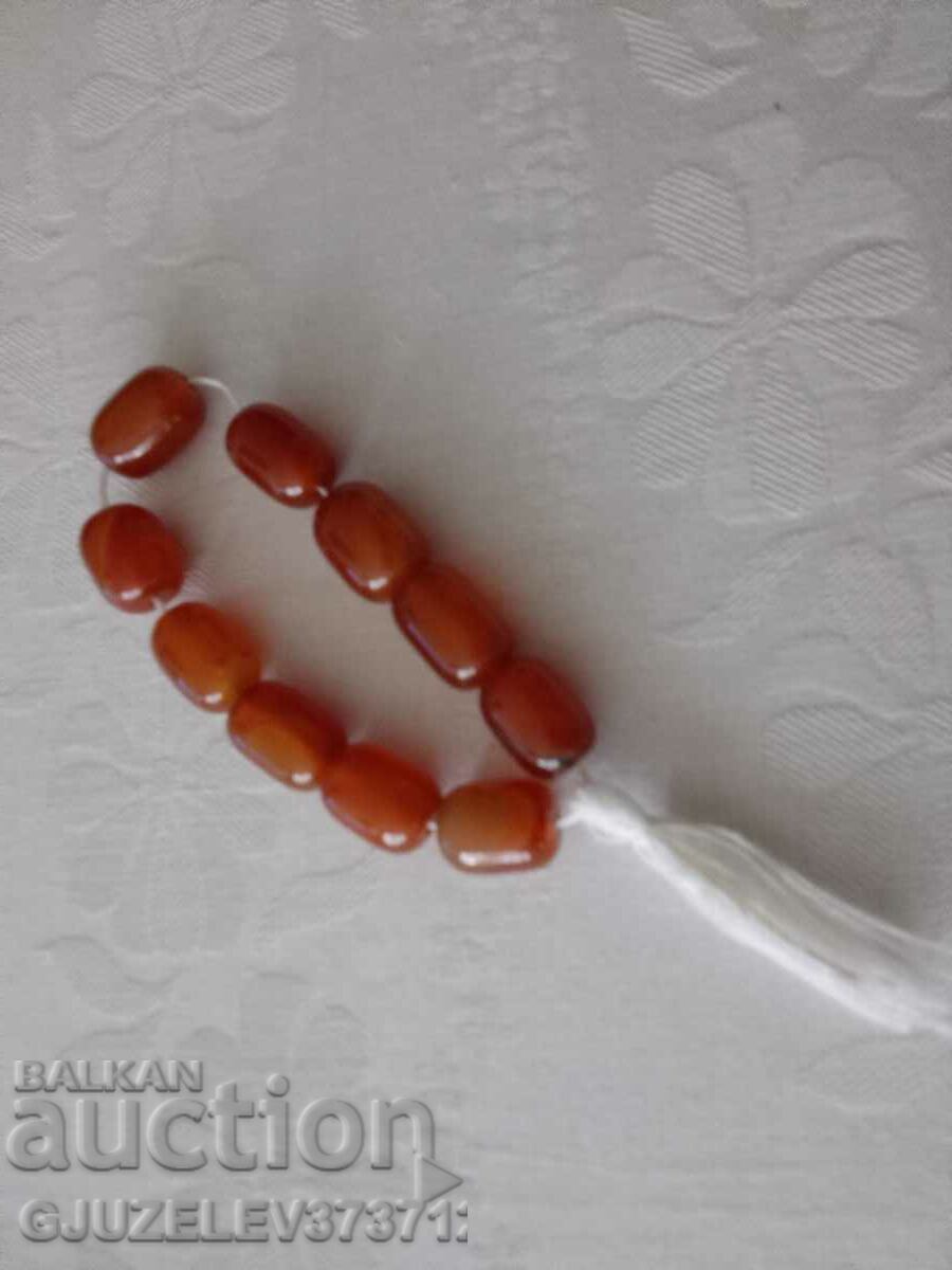 Rosary of natural carnelian 77 grams