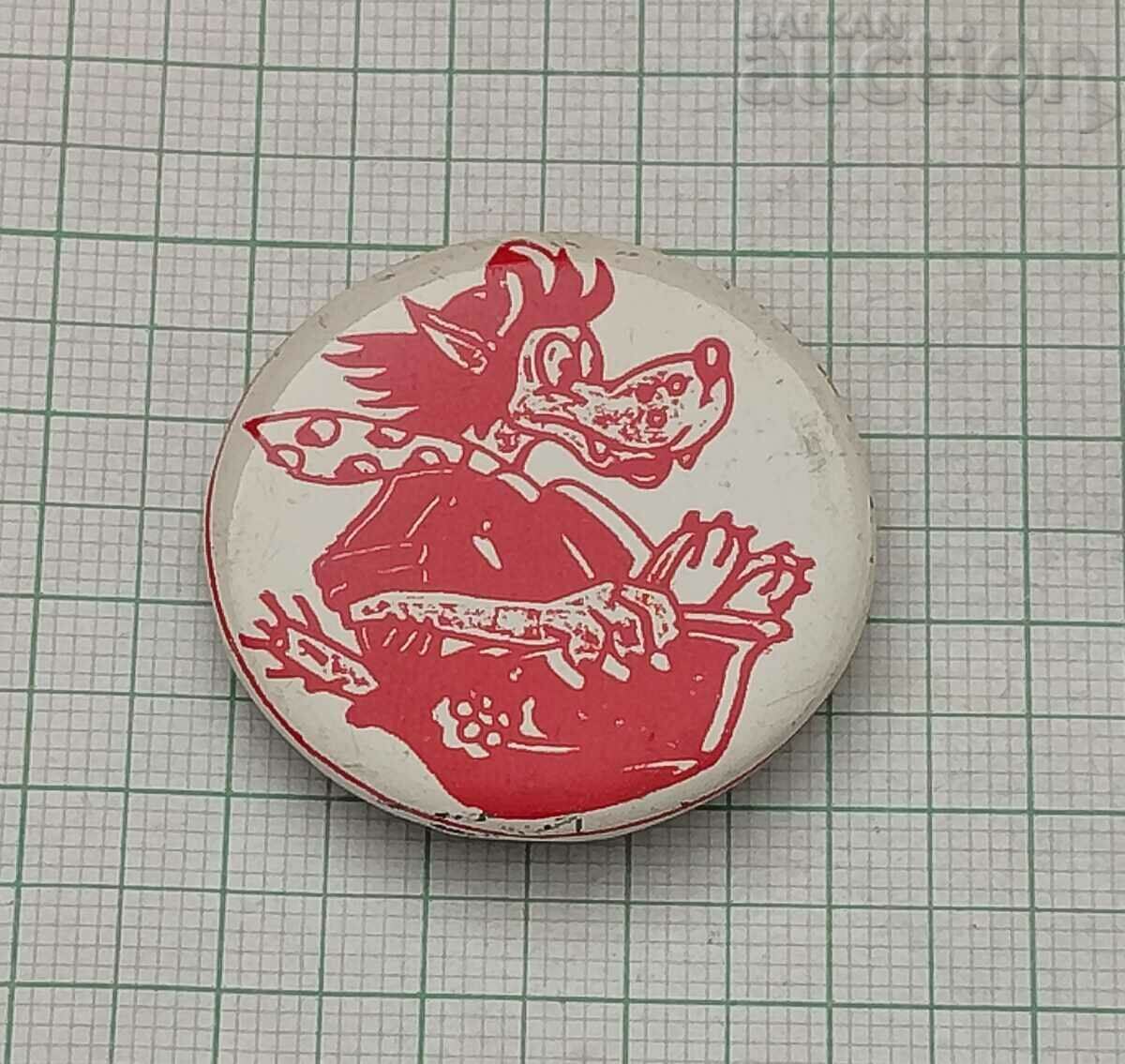 NU GUESS THE WOLF ANIMATION RUSSIA BADGE