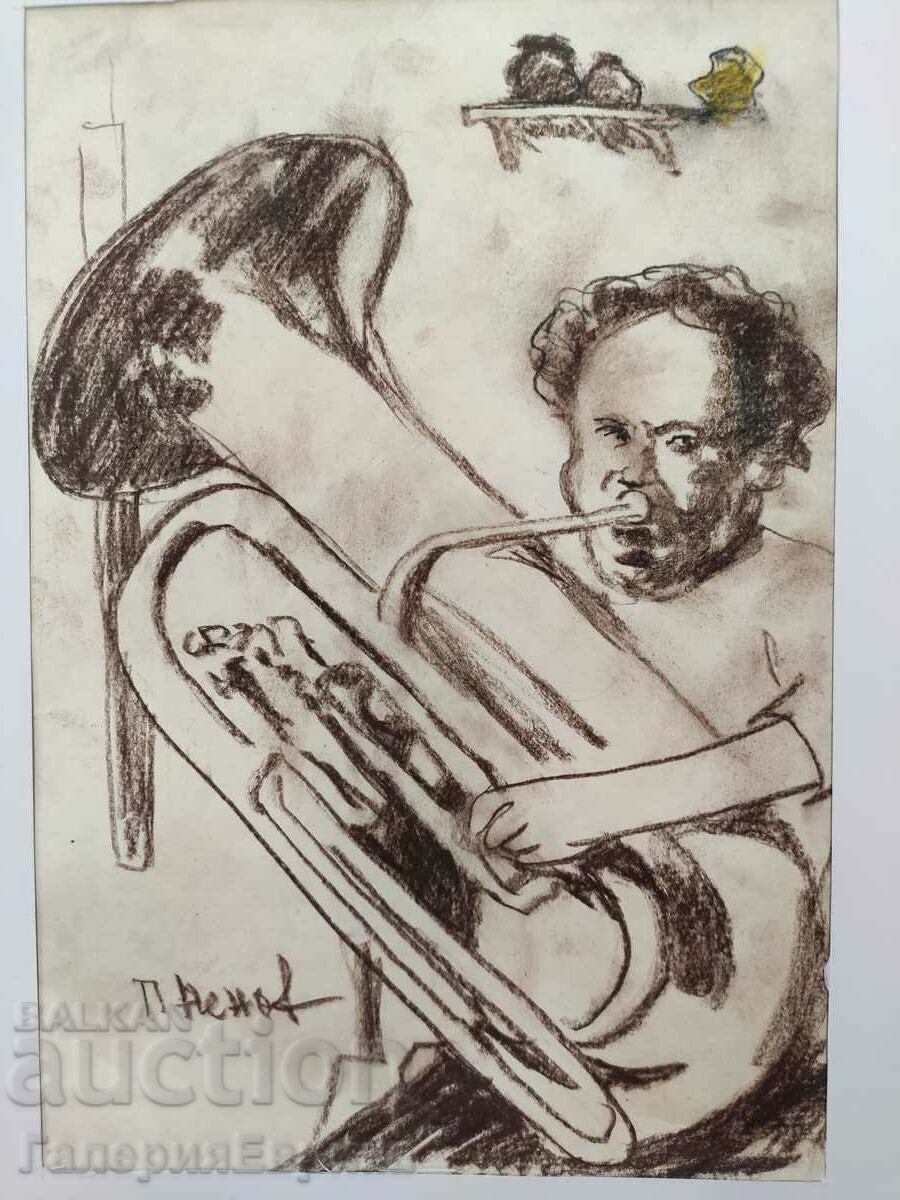 Petar Nenov Musician drawing Sangin