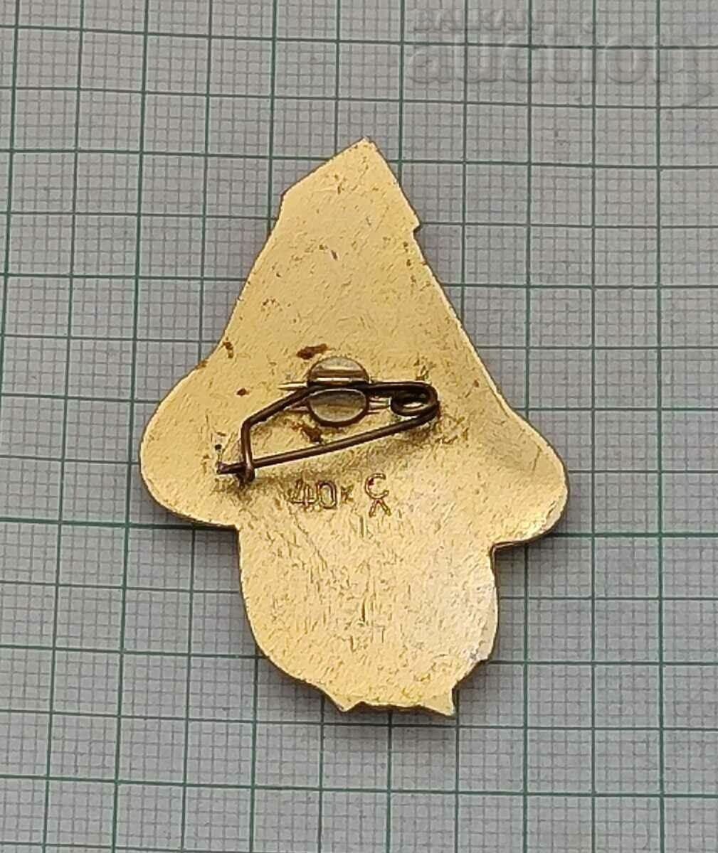 DWARF MUSHROOM BADGE ENAMEL with price 5.00 BGN | € 2.56 DWARF MUSHROOM BADGE ENAMEL with price 5.00 BGN | € 2.56