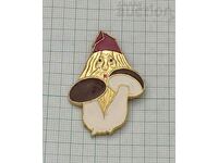 DWARF MUSHROOM BADGE ENAMEL