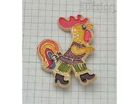 COLORFUL ROOSTER ANIMATION BADGE