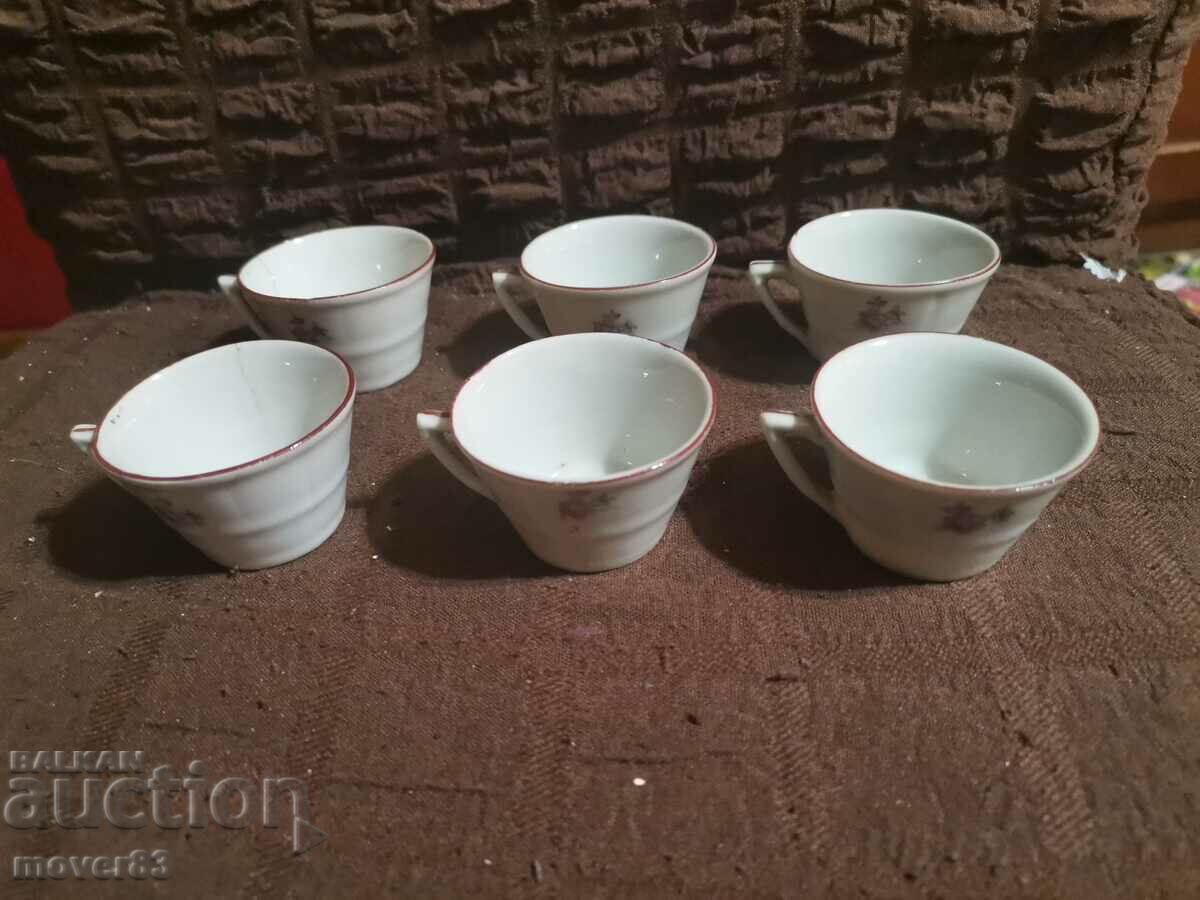 Porcelain cups. The 50s