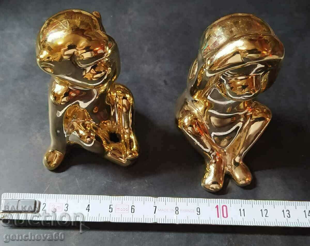 Maimuțe de porțelan N-am auzit și nici nu s-au văzut niciodată decor de aur - 6 Maimuțe de porțelan N-am auzit și nici nu s-au văzut niciodată decor de aur - 6