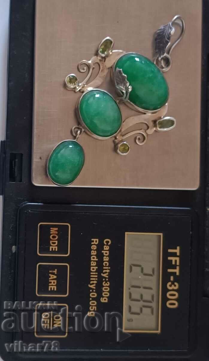 HUGE SILVER PENDANT - 5