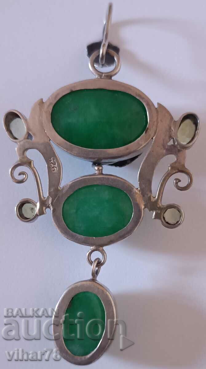 HUGE SILVER PENDANT - 7