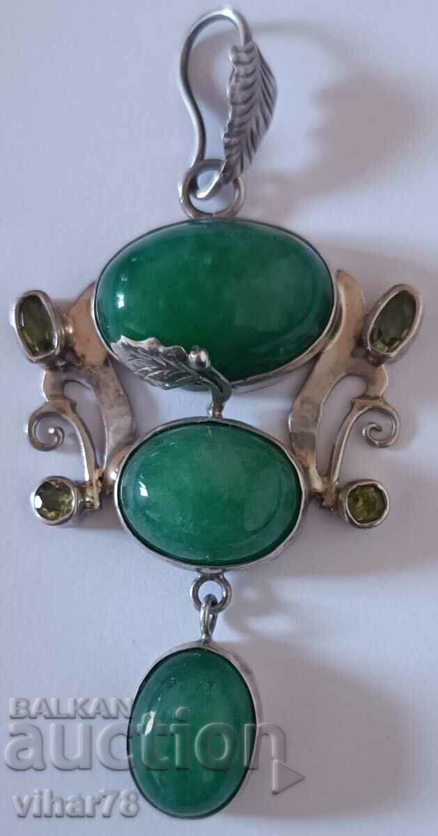 PENDANT URIAȘ DE ARGINT