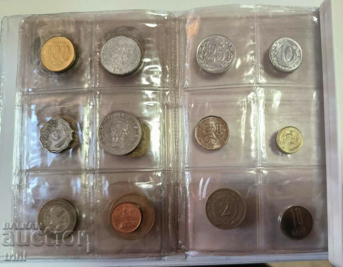 Album with 48 foreign coins