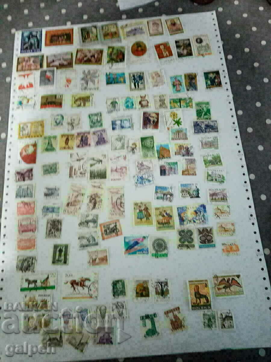MIXED LOT OF POSTAGE STAMPS - 410+ pcs. CLAIMO - BGN 35