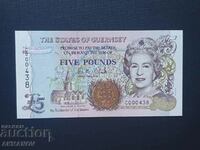 Guernsey/Marea Britanie 5 lire UNC MINT