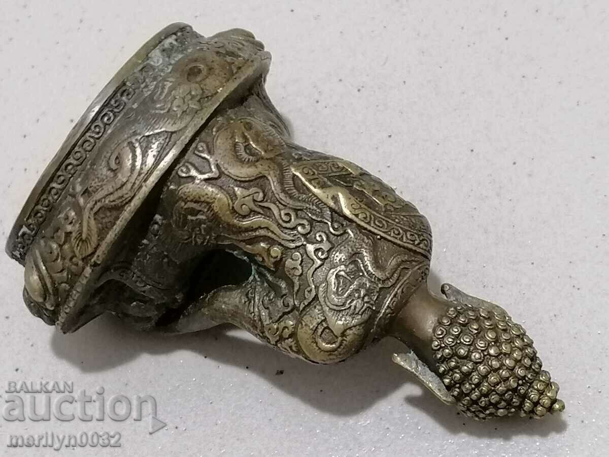 Bronze statuette figure Indian deity Buddha plastic - 5 Bronze statuette figure Indian deity Buddha plastic - 5