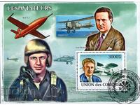 2009. Comoros Islands. Aviation - pioneers of flight. Block.