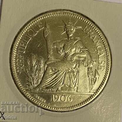 French Indochina 1 piastre 1906 with price 200.00 BGN | € 102.26 French Indochina 1 piastre 1906 with price 200.00 BGN | € 102.26
