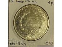 French Indochina 1 piastre 1906