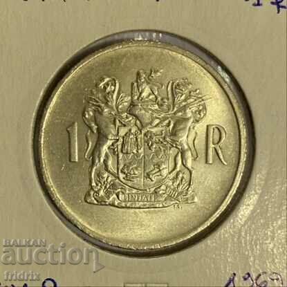 Africa de Sud 1 rand yub. / Africa de Sud 1 rand 1969 cu preț € 30.00 | 58.67 BGN