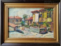 Painting "Afternoon in Sozopol", art. M. Yameliev, 1994