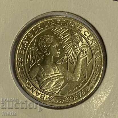 Gabon 500 francs / Central African States 500 francs 1976 D with price 50.00 BGN | € 25.56