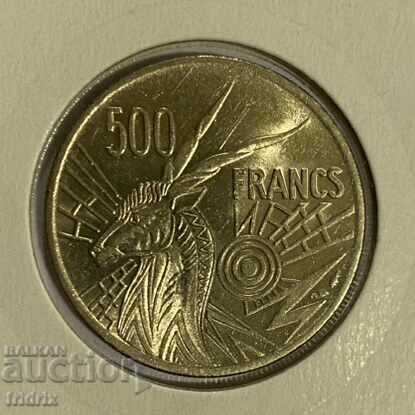 Γκαμπόν 500 φράγκα / Κράτη της Κεντρικής Αφρικής 500 φράγκα 1976 Δ