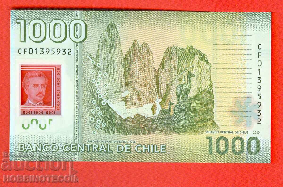 CHILE CHILE 1000 Peso emisiune - 2010 emisiune NOUL UNC POLYMER