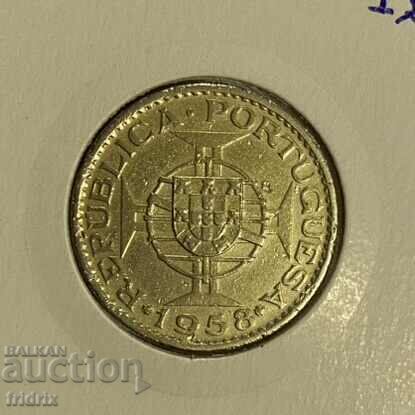 Timor 1 escudo / Timor 1 escudo 1958 with price 40.00 BGN | € 20.45 Timor 1 escudo / Timor 1 escudo 1958 with price 40.00 BGN | € 20.45