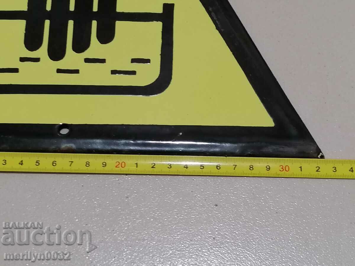 Delivery of Enamel plate plate NRB 33 cm Delivery of Enamel plate plate NRB 33 cm