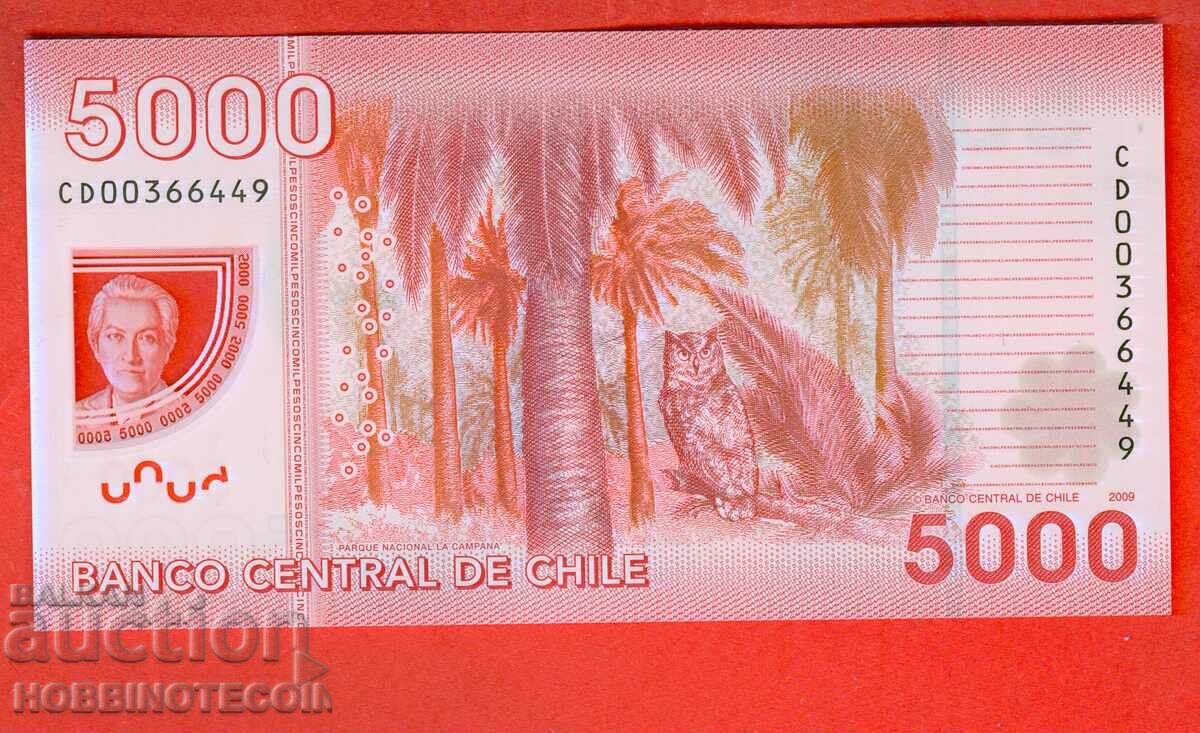 CHILE CHILE 5000 5000 Pesos issue 2009 NEW UNC POLYMER