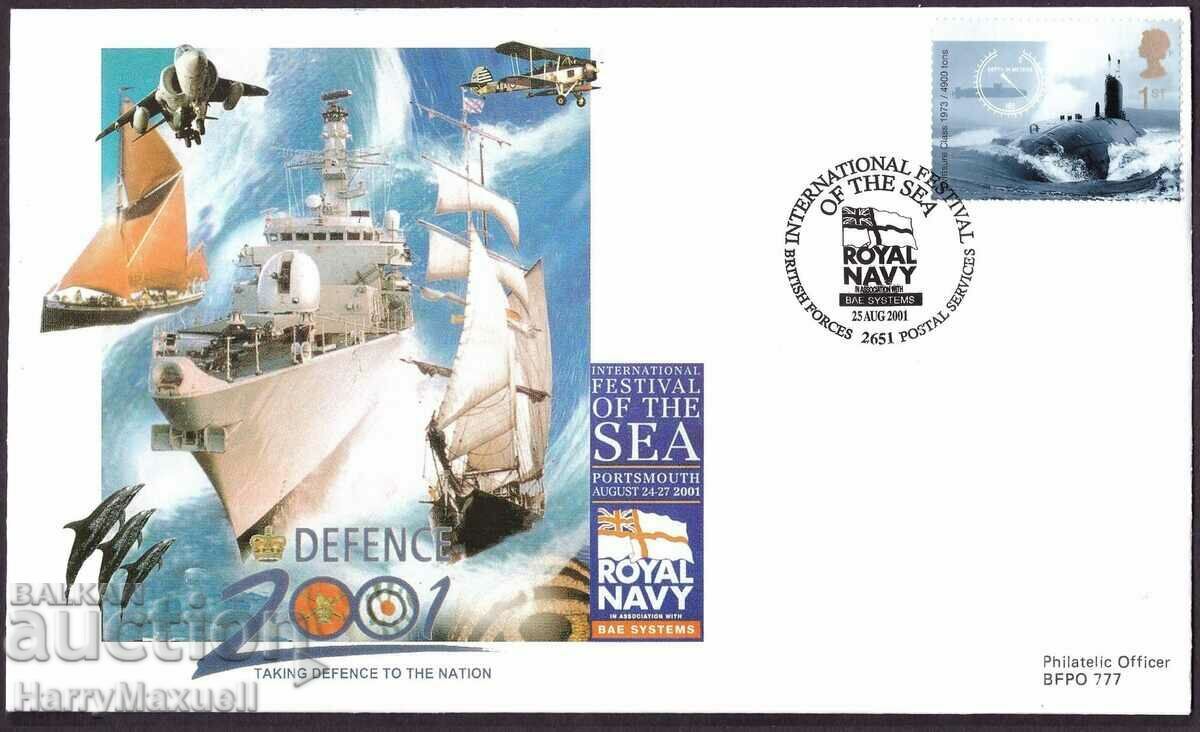 FDC First Day Envelope (FDC) Great Britain 2001 Ship