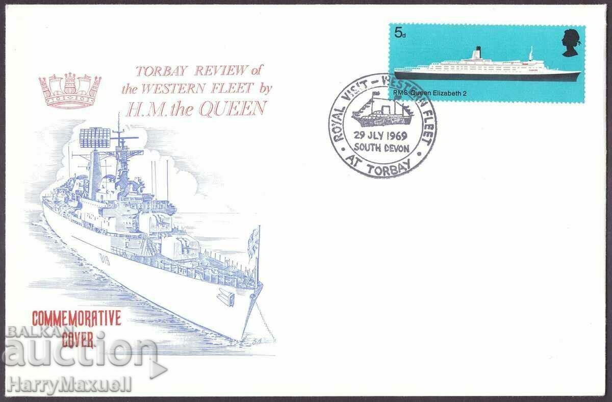 FDC First Day Envelope (FDC) Great Britain 1969 Ship