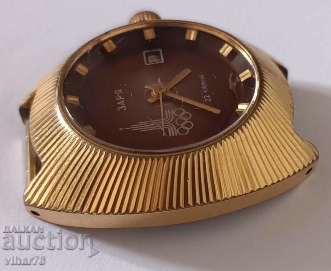 Zarya Women's Gold Plated Olympic Games Watch - Rare Model - 5