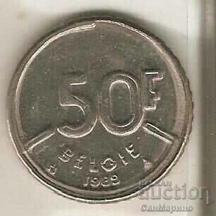 +Belgium 50 francs 1989 Dutch legend