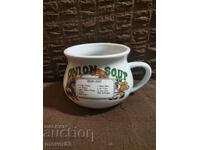 Porcelain soup cup "Regent stone"