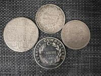 Турски сребърни монети 4 броя