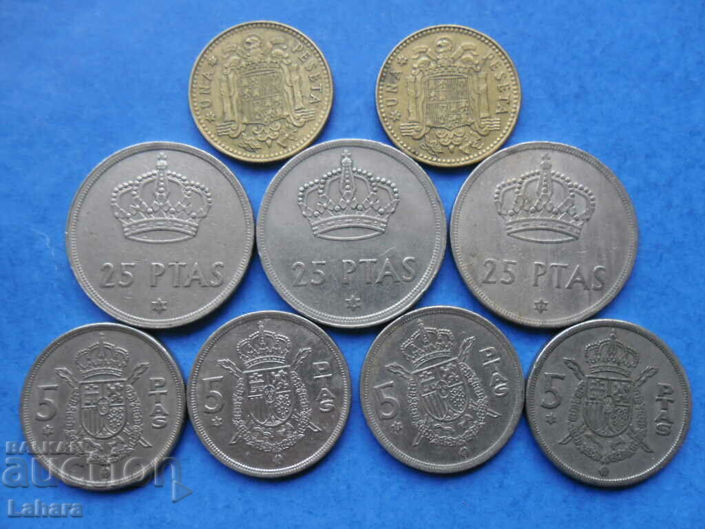 Lot of coins Spain