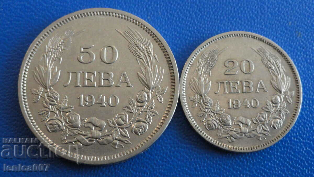 Bulgaria 1940 - 20 and 50 BGN