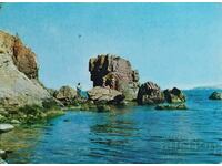 Καρτ ποστάλ Sozopol the rocks 1973. Σωζόπολη-βράχια...