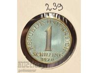 Austria 1 Shilling 1970 UNC ProoF ! De la Fishtek!