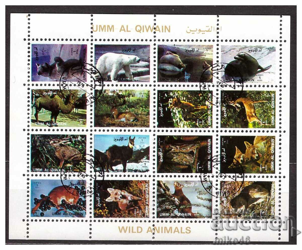 UM AL KIVEIN 1972 Fauna, sheet small format STO