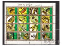UM AL KIVEIN 1972 Insects, sheet small format STO